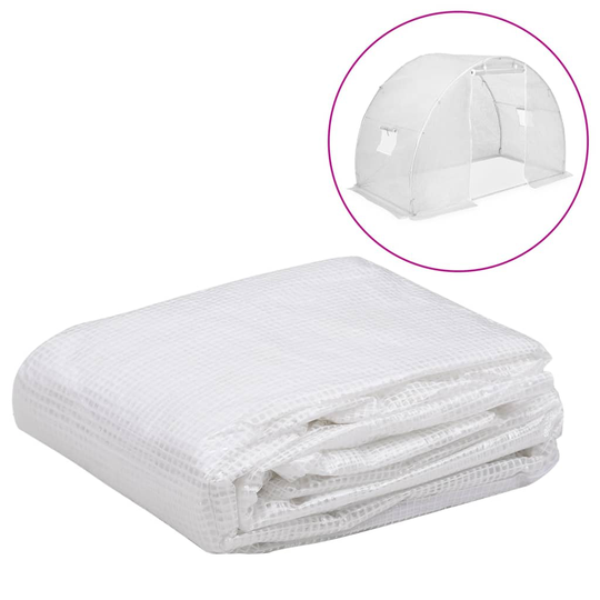 vidaXL Kasvihuoneen vaihtokate (4,5 m²) 3x1,5x2 m läpinäkyvä