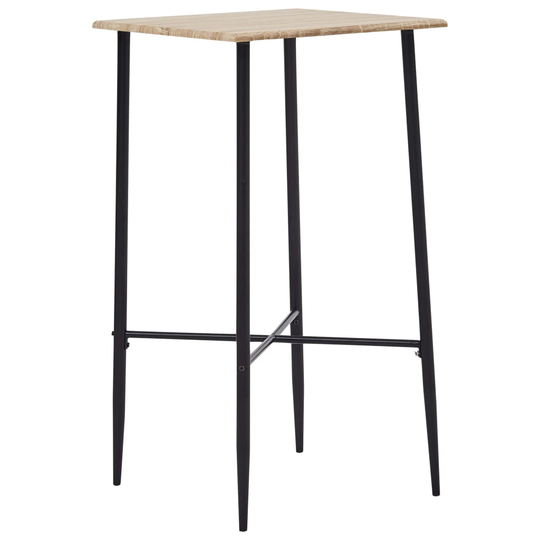 vidaXL Baaripöytä tammi 60x60x111 cm MDF