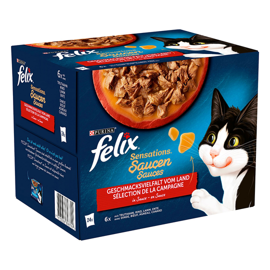 96 x 85 g Latz "Sensations" Pouches erikoishintaan! - "Sensations" kalkkuna, nauta, karitsa, ankka