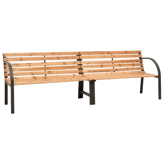 vidaXL Puutarhan kaksoispenkki 241 cm kiinankuusi