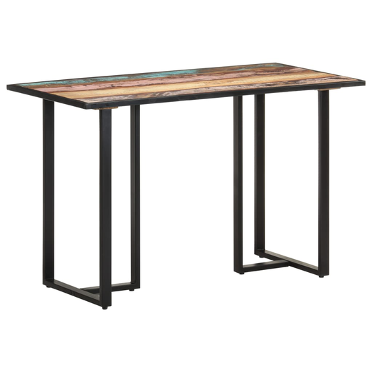 vidaXL Ruokapöytä 120 cm kierrätetty täyspuu