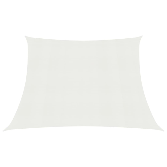 vidaXL Aurinkopurje 160 g/m² valkoinen 3/4x2 m HDPE