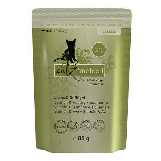 catz finefood Pouch 8 x 85 g - lohi & siipikarja