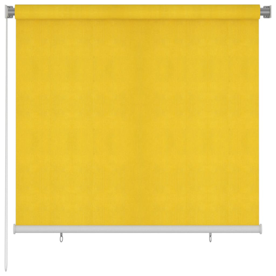 vidaXL Rullaverho ulkotiloihin 160x140 cm keltainen HDPE