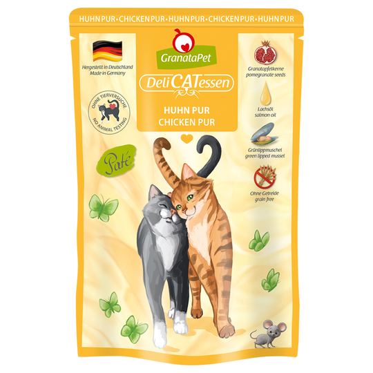 GranataPet DeliCatessen Pouch -kokeilupakkaus 6 x 85 g - kana