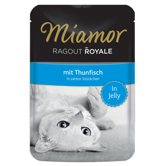 Miamor Ragout Royale in Gravy tai Jelly 22 x 100 g - tonnikala, in Jelly