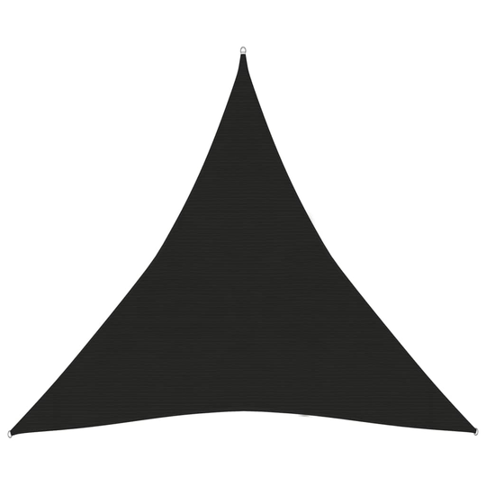 vidaXL Aurinkopurje 160 g/m² musta 3,6x3,6x3,6 m HDPE