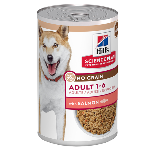 Hill's Science Plan Adult No Grain with Salmon - 6 x 363 g