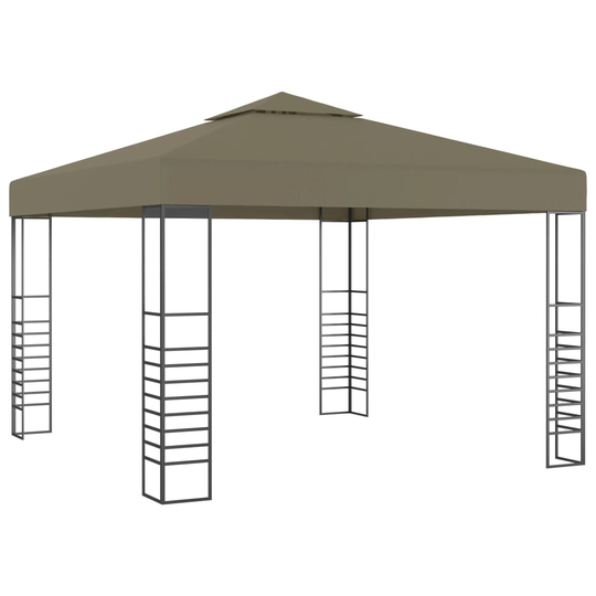 vidaXL Juhlateltta 3x3 ruskeanharmaa 180 g/m²
