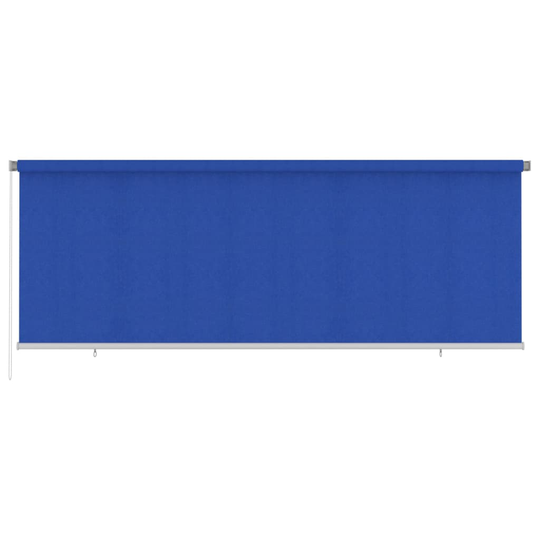 vidaXL Rullaverho ulkotiloihin 400x140 cm sininen HDPE