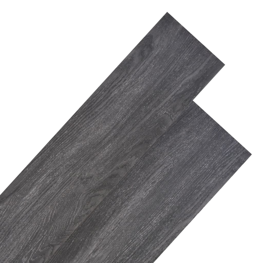 vidaXL PVC-lattialankut 5,26 m² 2 mm Musta ja valkoinen