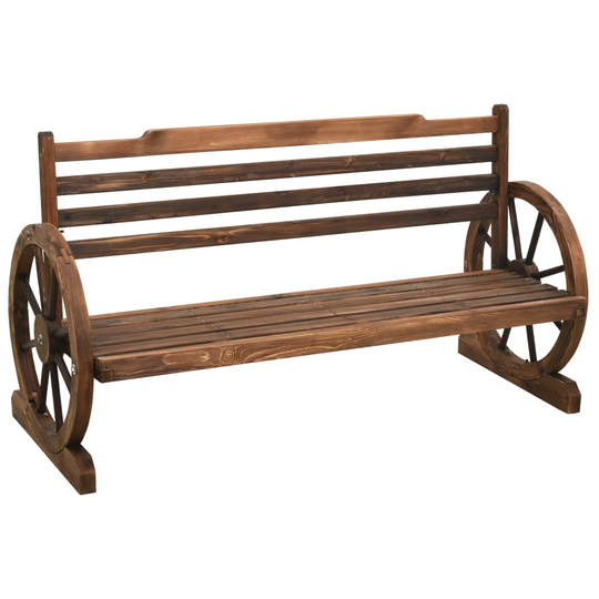 vidaXL Puutarhapenkki 142 cm täysi kuusi