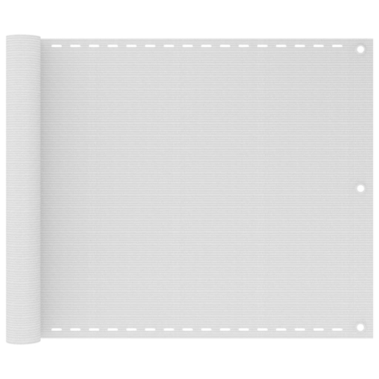 vidaXL Parvekkeen suoja valkoinen 75x300 cm HDPE