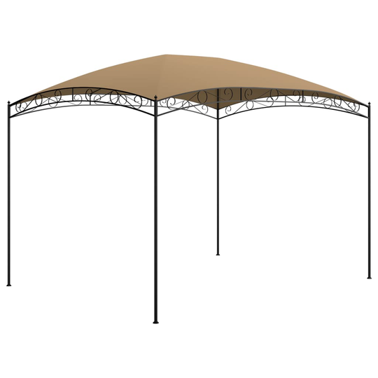 vidaXL Huvimaja 3x4x2,65 m ruskeanharmaa 180 g/m²