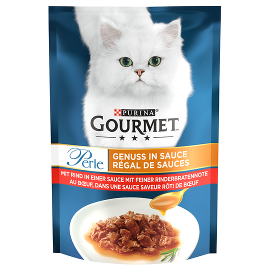 44 + 8 kaupan päälle! 52 x 85 g Gourmet Perle - Delicious Sauce: nauta