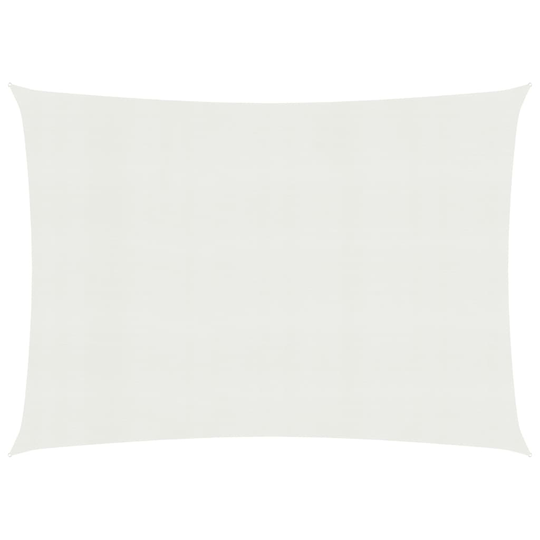 vidaXL Aurinkopurje 160 g/m² valkoinen 3,5x5 m HDPE