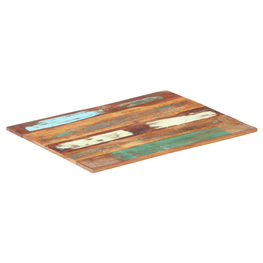 vidaXL Suorakulmainen pöytälevy 70x90 cm 15-16 mm täysi kierrätyspuu