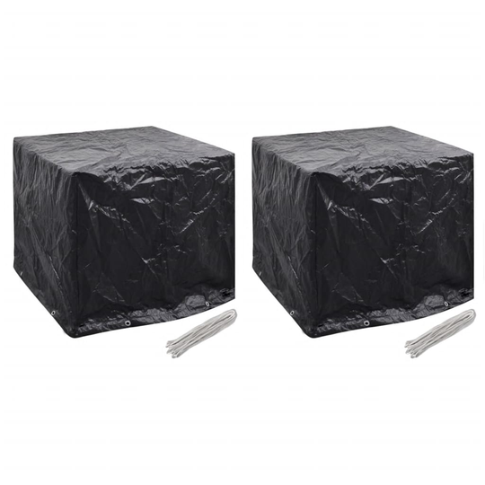vidaXL Puutarhan vesisäiliön suojat 2kpl 8 purjerengasta 116x100x120cm