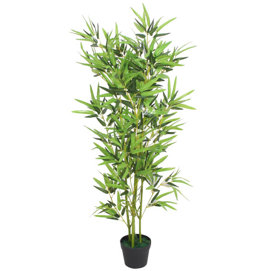 vidaXL Tekokasvi ruukulla bambu 120 cm vihreä