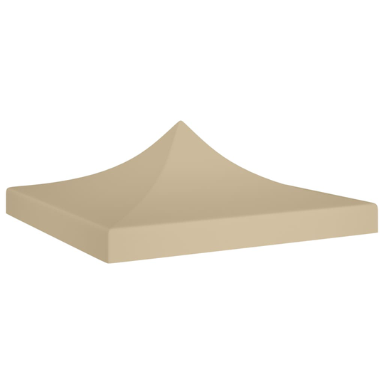 vidaXL Juhlateltan katto 3x3 m beige 270 g/m²