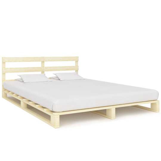 vidaXL Lavasängynrunko täysi mänty 160x200 cm