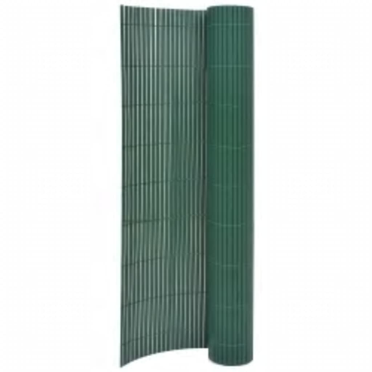 vidaXL Kaksipuolinen puutarha-aita 110x300 cm vihreä