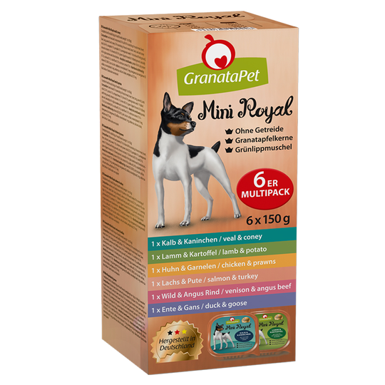 GranataPet Mini Royal -mixrasiat 6 x 150 g - 6 x 150 g