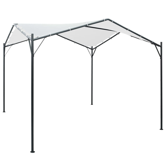 vidaXL Huvimaja 3x3x2,6 m valkoinen 180 g/m²