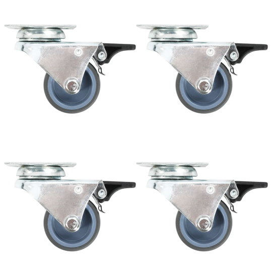 vidaXL Kaksirenkaiset rullapyörät 24 kpl 50 mm