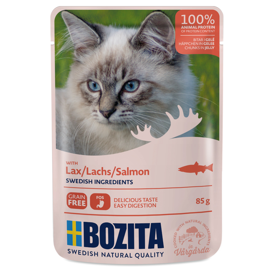 Bozita Chunks in Jelly Pouch 12 x 85 g - lohi