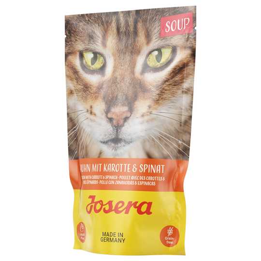 Josera Soup 16 x 70 g - kana, porkkana & pinaatti