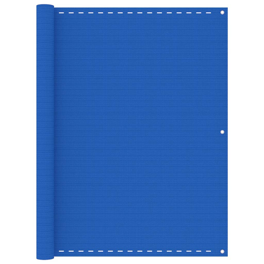 vidaXL Parvekkeen suoja sininen 120x600 cm HDPE
