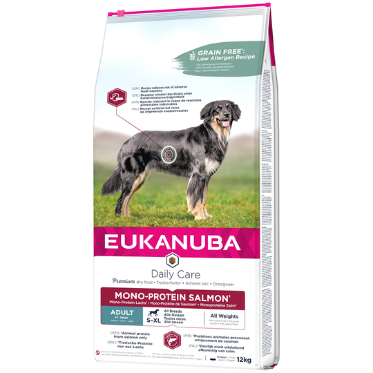 Eukanuba-koiranruoka erikoishintaan! - 12 kg Adult Mono-Protein lohi