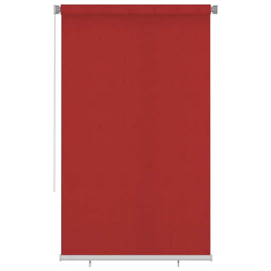 vidaXL Rullaverho ulkotiloihin 140x230 cm punainen HDPE