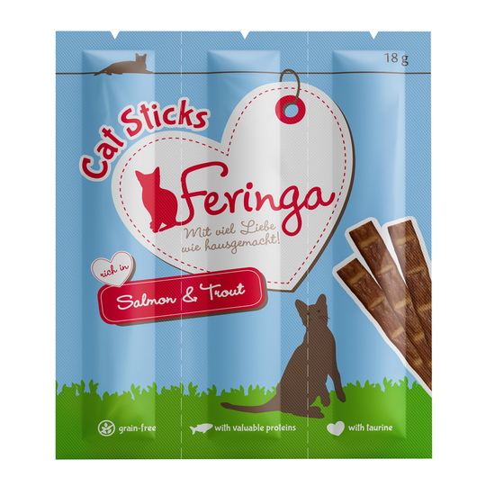 Feringa Sticks -säästöpakkaus 36 x 6 g Salmon & Trout