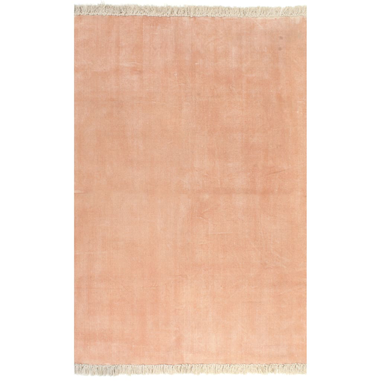 vidaXL Kelim-matto puuvilla 160x230 cm vaaleanpunainen
