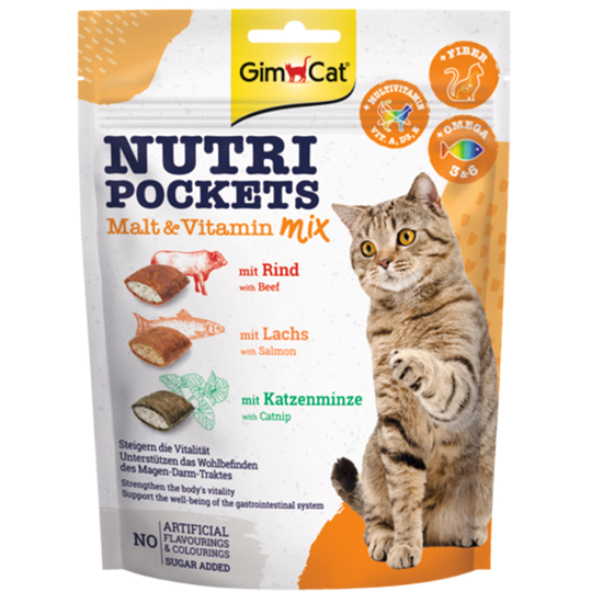 GimCat Nutri Pockets - Malt-vitamine mix (150 g)