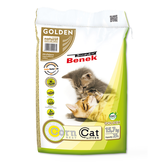 Super Benek Corn Cat Golden - 25 l (noin 15,7 kg)