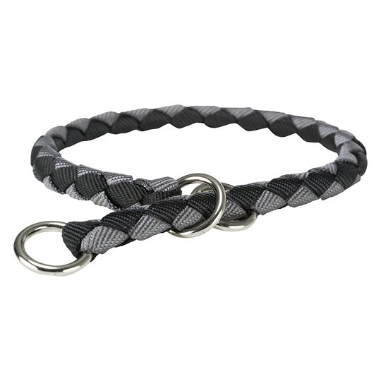 Trixie Cavo -vedonestopanta, musta/grafiitinharmaa - koko XS-S: kaulanympärys 25 - 31 cm, ø 12 mm