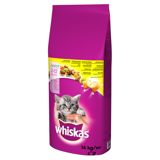 Whiskas-kuivaruoka - 15 % alennusta! - Junior Chicken (14 kg)
