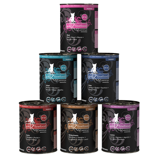 catz finefood Purrrr -säästöpakkaus: 12 x 400 g - lajitelma I (6 makua)