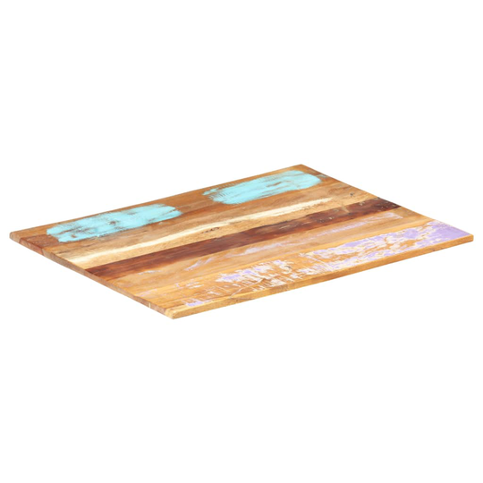 vidaXL Suorakulmainen pöytälevy 60x70 cm 15-16 mm täysi kierrätyspuu