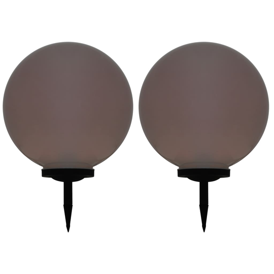 vidaXL LED-aurinkokennovalaisin 2 kpl väriä vaihtava pyöreä 50 cm RGB