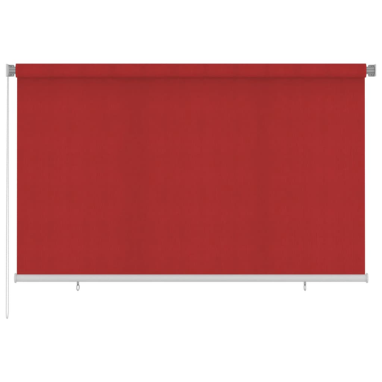 vidaXL Rullaverho ulkotiloihin 240x140 cm punainen HDPE