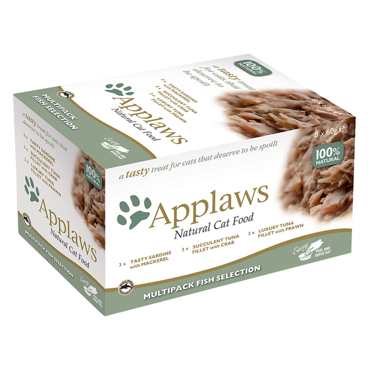 Applaws Cat Pot -lajitelma 8 x 60 g - kalalajitelma