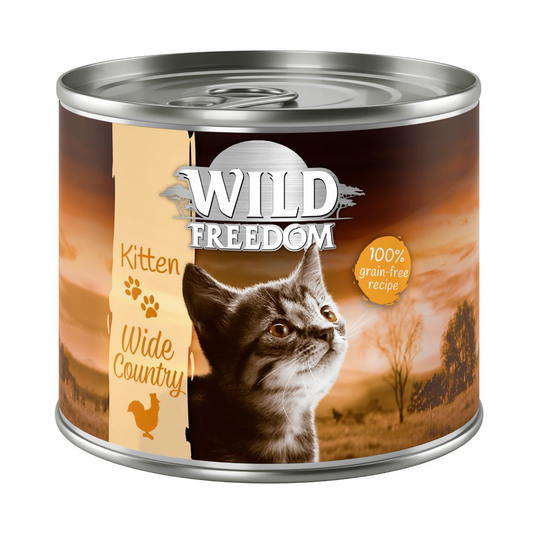 Wild Freedom Kitten 6 x 200 g - Wild Desert - kalkkuna & kana