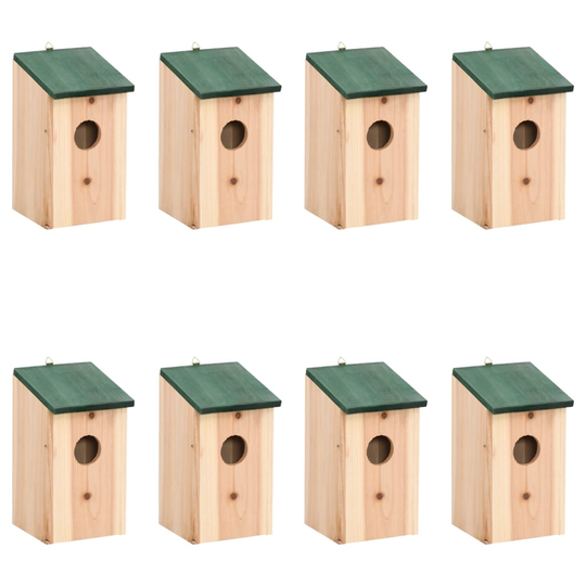 vidaXL Linnunpöntöt 8 kpl puu 12x12x22 cm