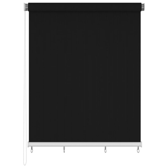 vidaXL Rullaverho ulkotiloihin 220x230 cm musta