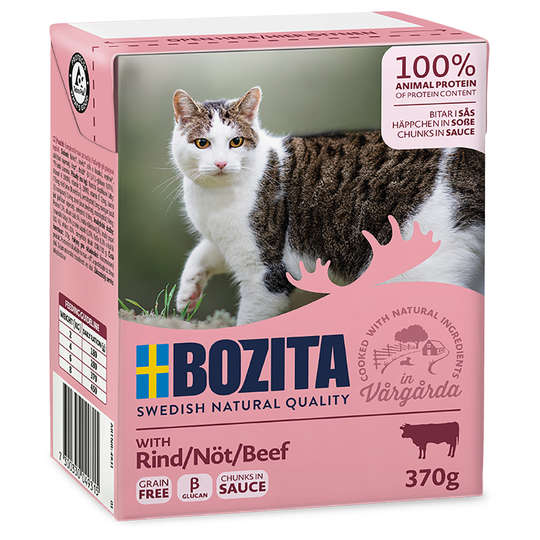 Bozita Chunks in Gravy 6 x 370 g - naudanliha
