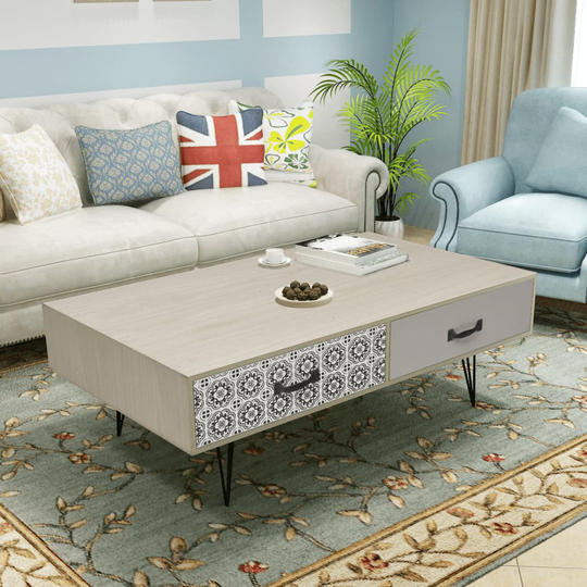 vidaXL Kahvipöytä 100x60x35 cm Beige